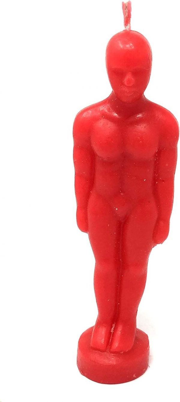 Red Image Candle